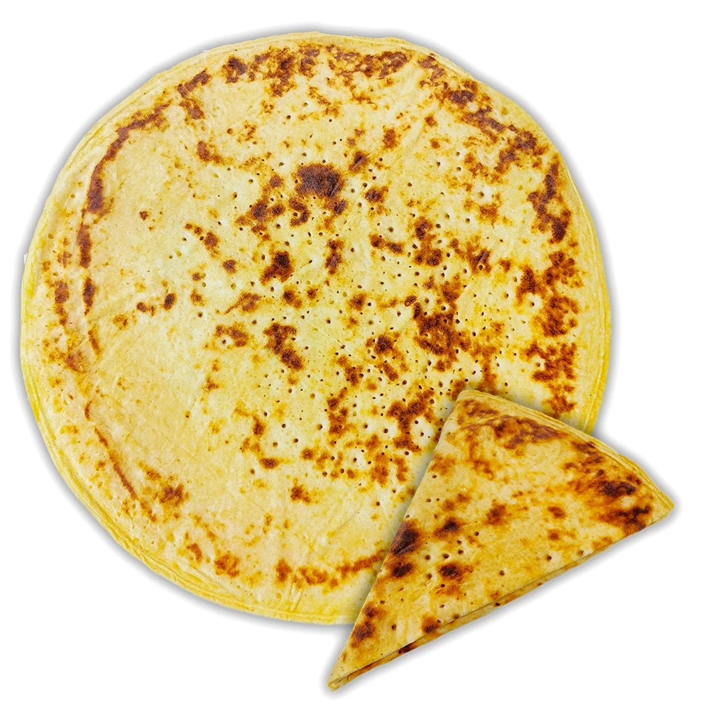 Soft and warm custom LOGO Printing Sublimation Double sides printing flannel fleece tortilla throw round buritto Pizza blanket