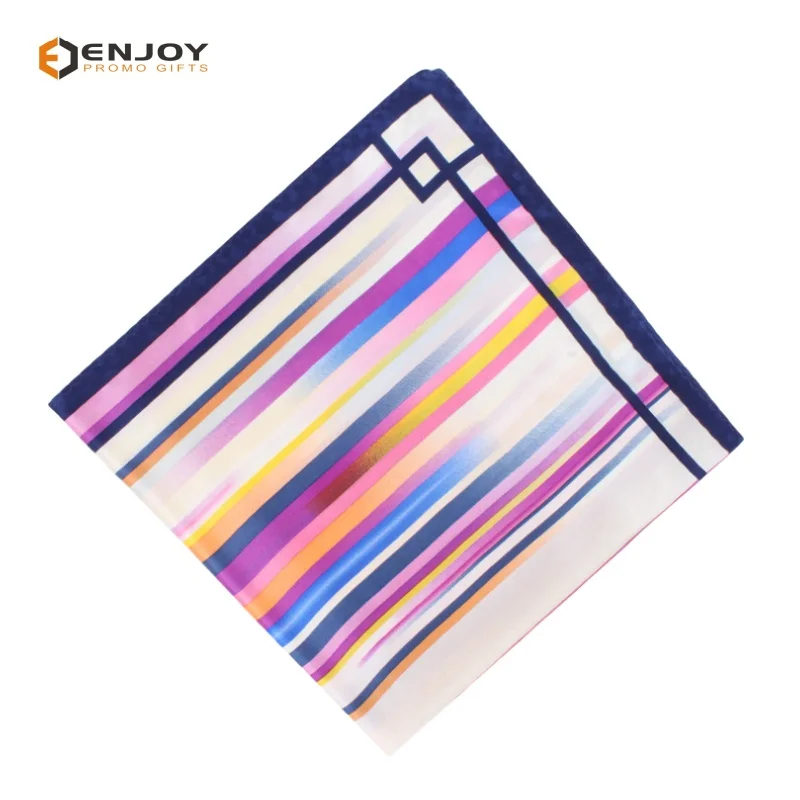 Silk Scarf Women Soft neckerchife Female Printed Scarves Ladies Shawl Bandanna Handkerchief