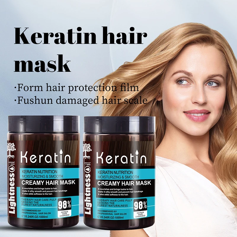 Wholesale 1000ml professional hair salon moisturizing smooth keratin hair mask