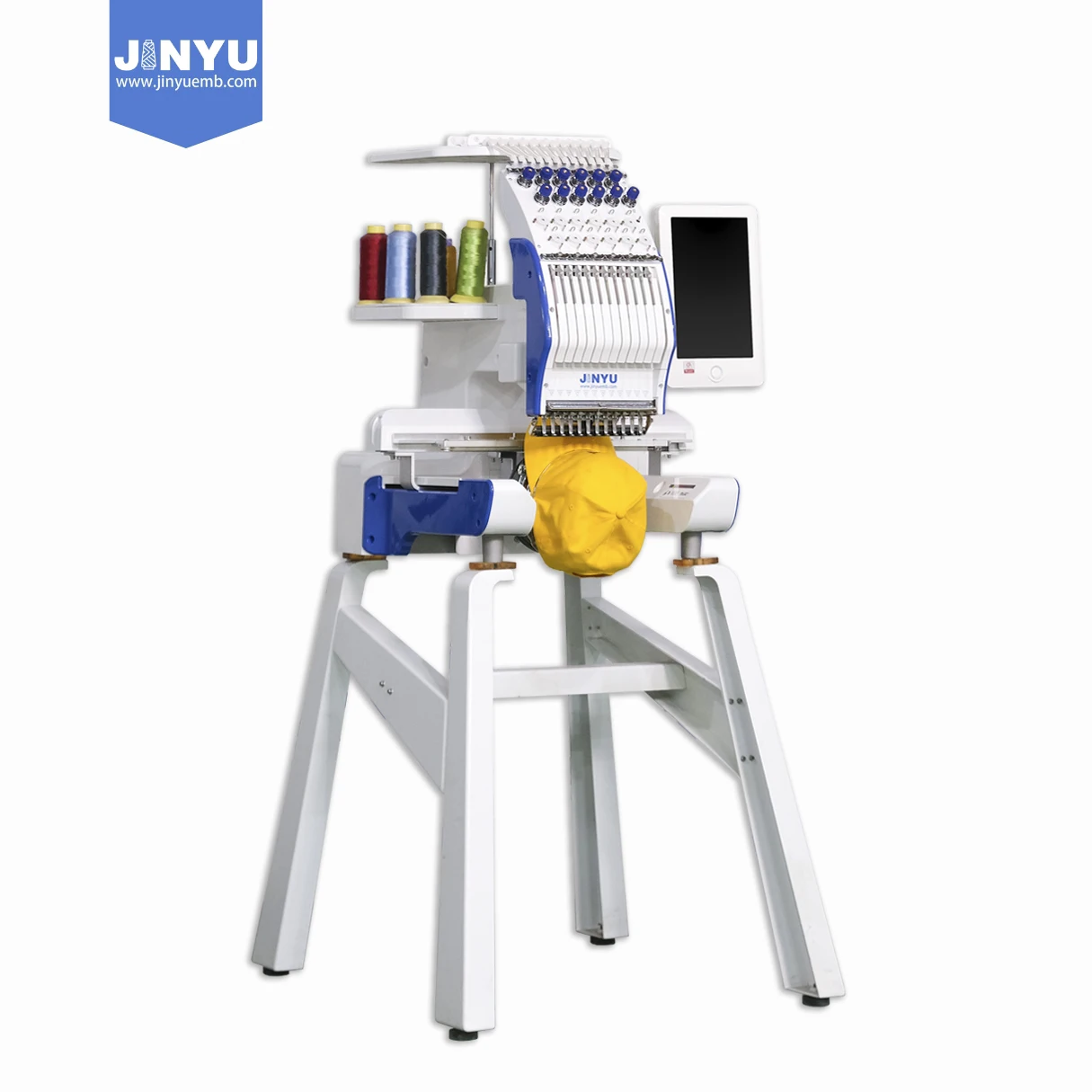 JCH-1201 дешевые 12 игл мини одноголовная компьютеризированная вышивальная машина