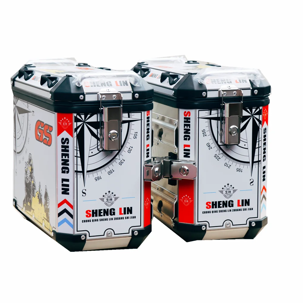 SHENGLIN delicated appearance X3 motorcycle top case side motor tail box the best selling