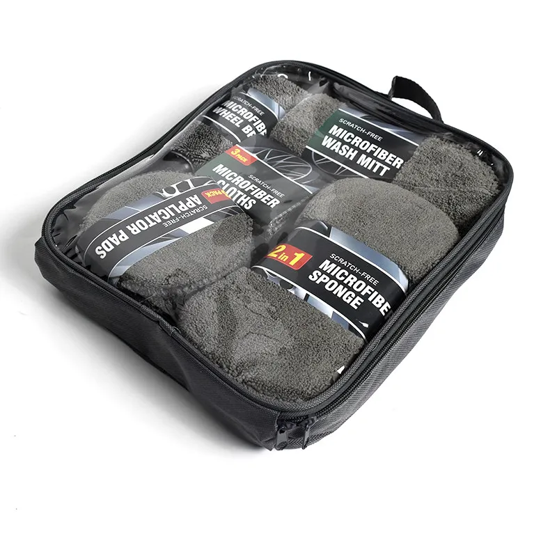 9 pcs/set car cleaning kits set Car Towel Cleaning Cloth Car Cleaning Brush with Sponge