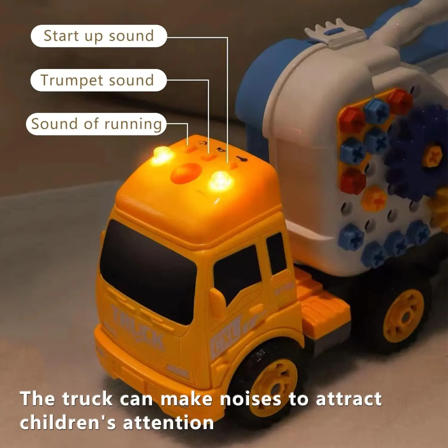 160 Pcs Creative Mosaic Drill STEM Learning Toys with Truck Screw Driver Tool Set for boy and girls