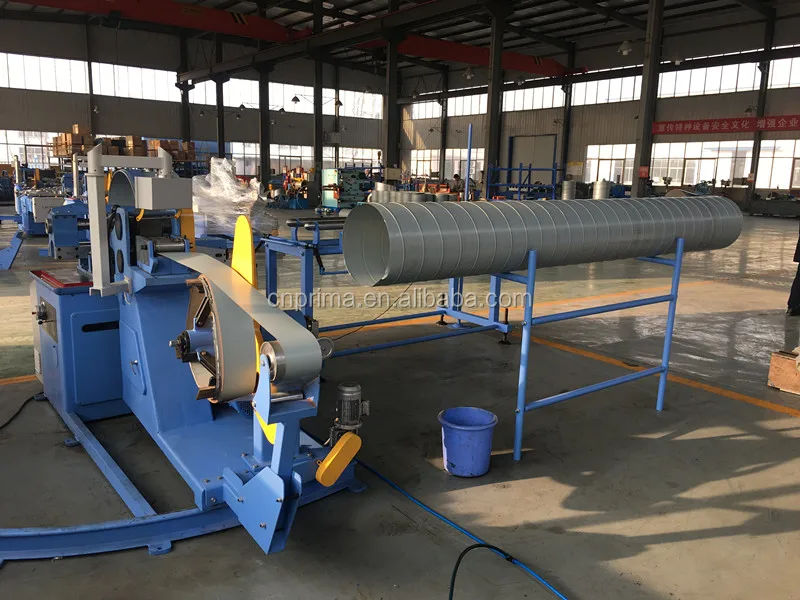 1600 round hvac spiral fixed mold duct sheet metal spiro air pipe wind tube forming machine