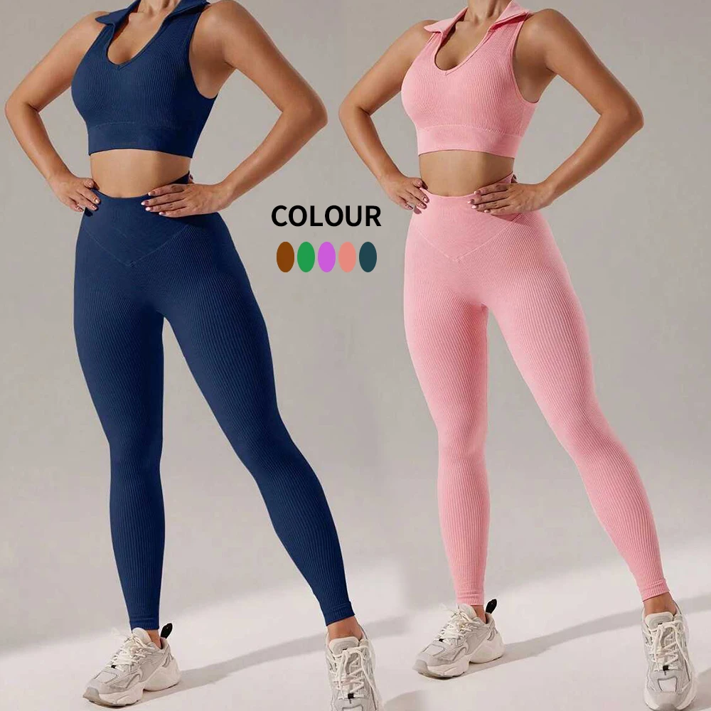 MIQI Custom Logo Ladies Gym Fitness Apparel Women Active Wear Yoga Pants One Shoulder Sports Bra Seamless Yoga Set