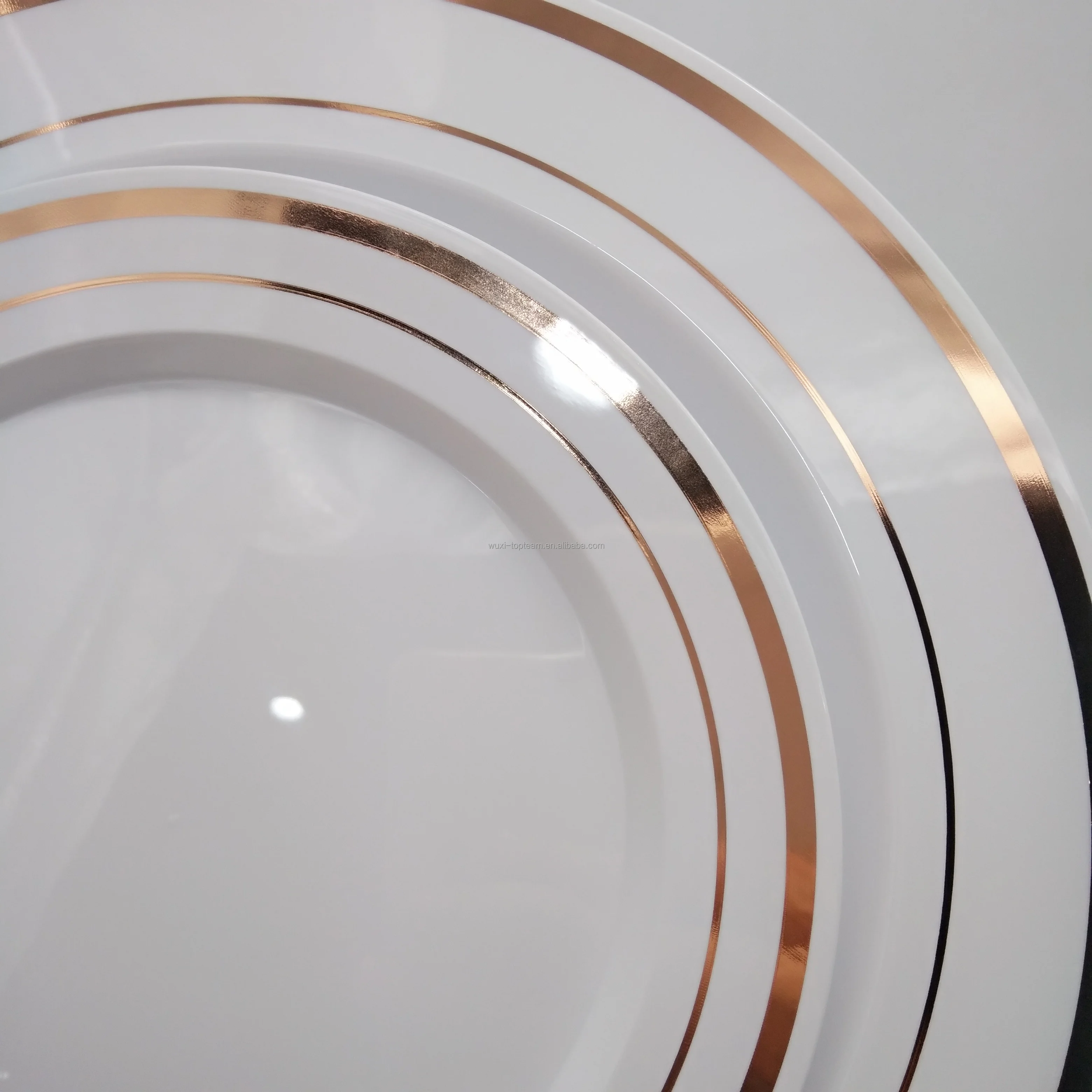 9 inch Food Plate Plastic Dinner Plate Reusable Dessert Plate for Party