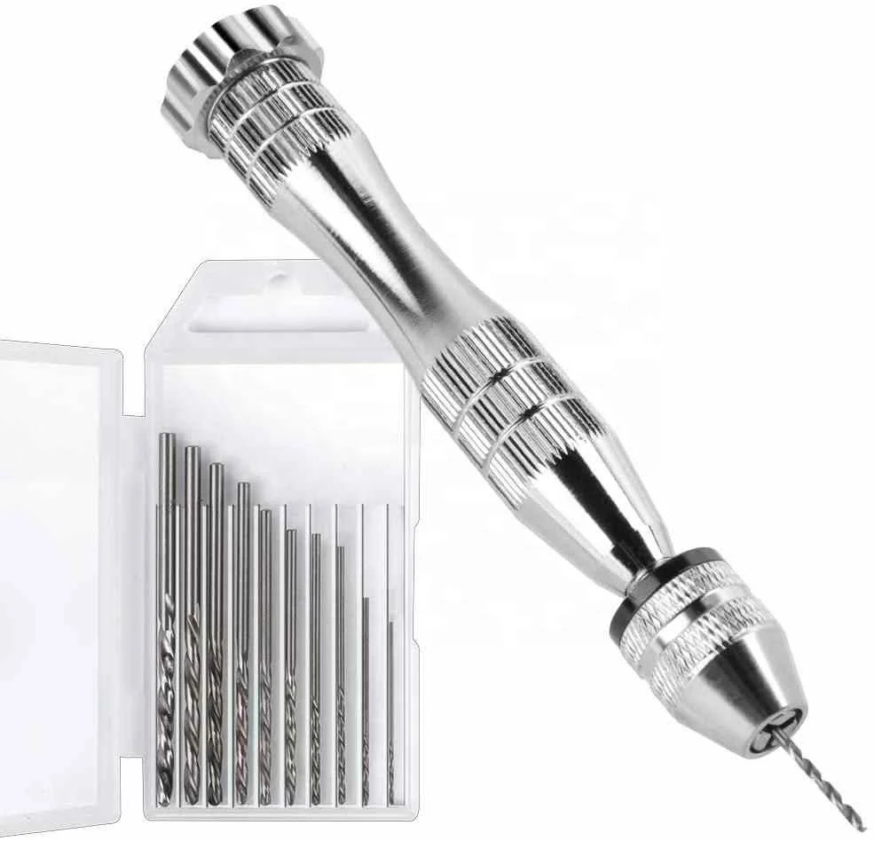 Точная ручная дрель, инструменты для полимерной глины для эпоксидной смолы, набор инструментов для изготовления отверстий из пластика и дерева, DIY ювелирные изделия, брелок, подвеска