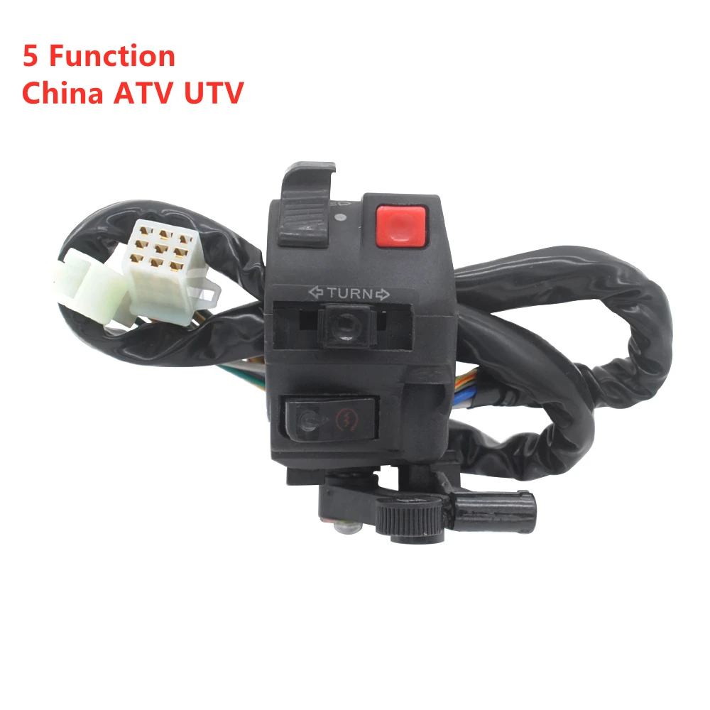 5 функция 9 провода с левой стороны руля управления переключатель для китайских ATV UTV 200cc 250cc