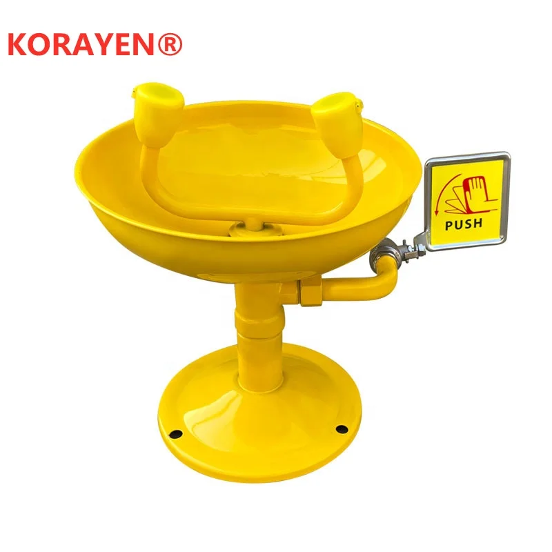 ABS Coating Wall Mounted Eye Washer Emergency Eyewash Station Professional Eye Wash Bowl Wall Type Eyewash Station