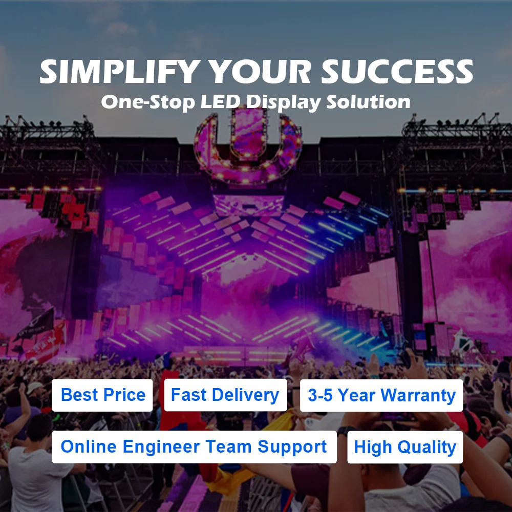 LEDFUL L&F P2.6 P3.9 Indoor Outdoor LED Video Wall System Package Curve Stage Background Screen Exhibition Rental Display Panel