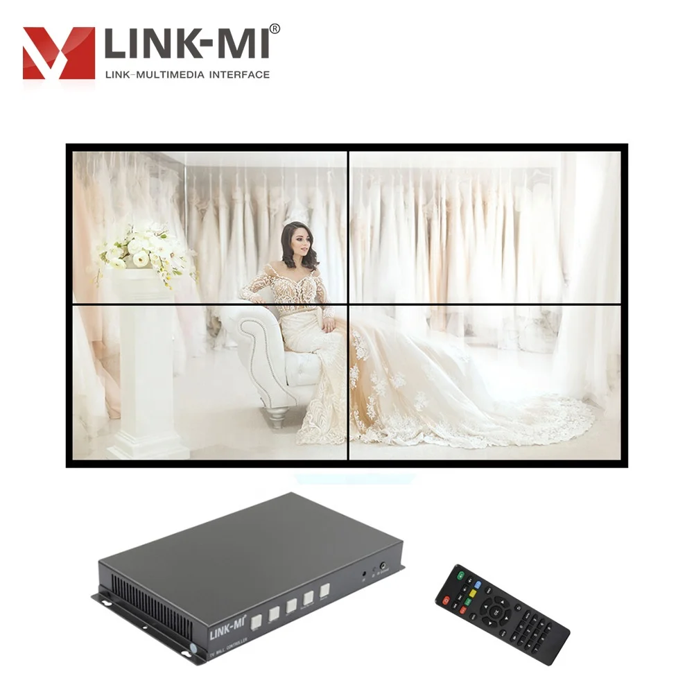 LINK-MI 2x2 мини-контроллером видеодисплея HDMI + USB вход исходным кодом ТВ настенный контроллер зеркало/край Экранирование/u-диск функция