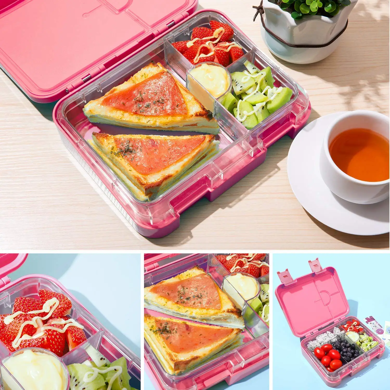 Ланч-бокс Aohea Bento для детей школа прочная герметичность на ходу без БПА