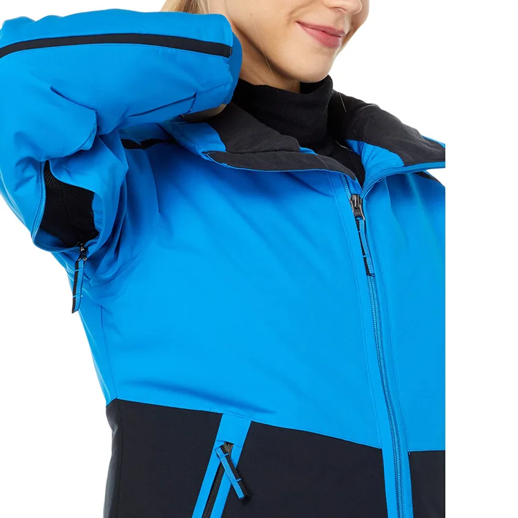 Custom Alpine Mountain Skiing Windproof Snow Jacket Waterproof Insulated Women Ski Jacket