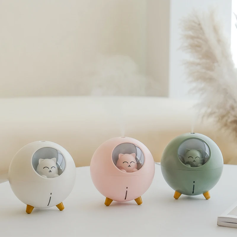 
 Цена по прейскуранту завода-изготовителя Мини милый планета кошек увлажнитель воздуха USB с функцией ночного света  