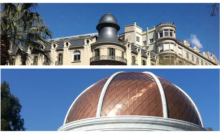 Professional Manufacturer copper roof tiles Symbolizing Architectural Taste and Quality With best quality