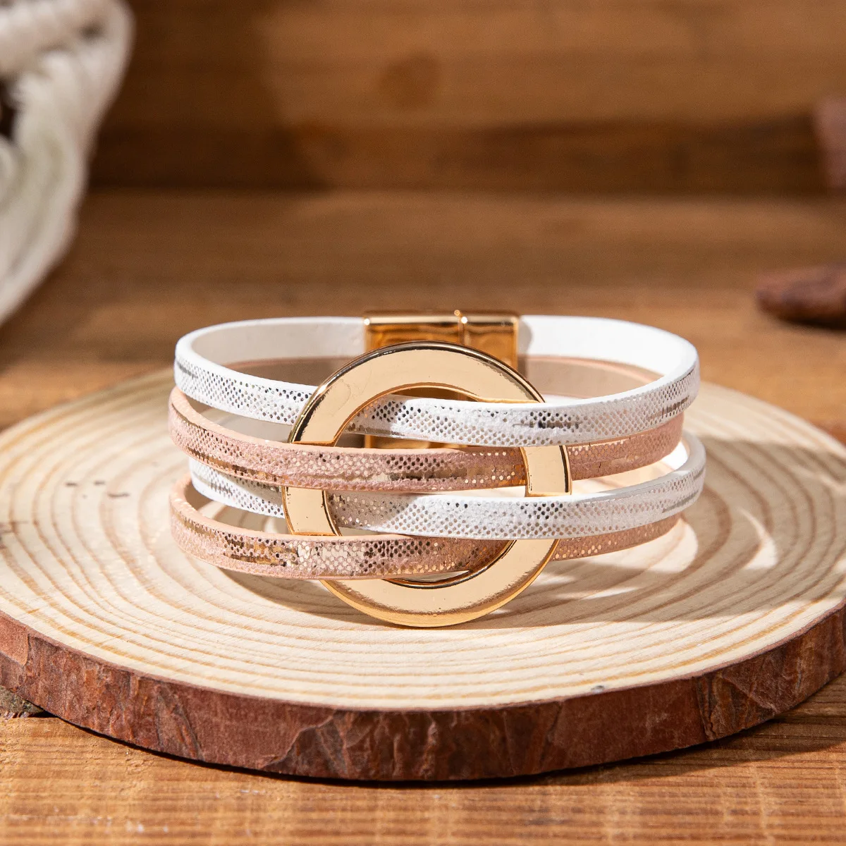 SEPT Personalized Wholesale Strap Leather Bracelet For Women Boho Handmade Multilayer Bracelets Jewelry