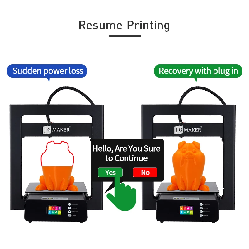 
JGAurora / JGMaker A5S Fashionable High Precise Multifunctional OEM Large Printer 3D 