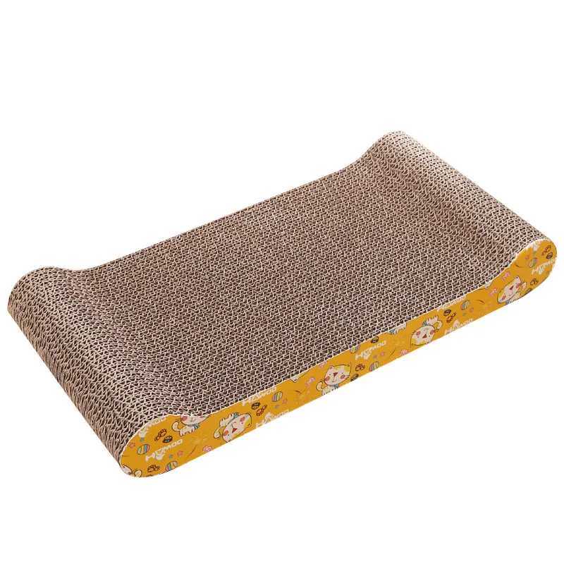 Cat Scratcher Cardboard Refill Expandable Corrugated Scratch Pad Scratching Lounge Bed Training Toy for Cats Kitten