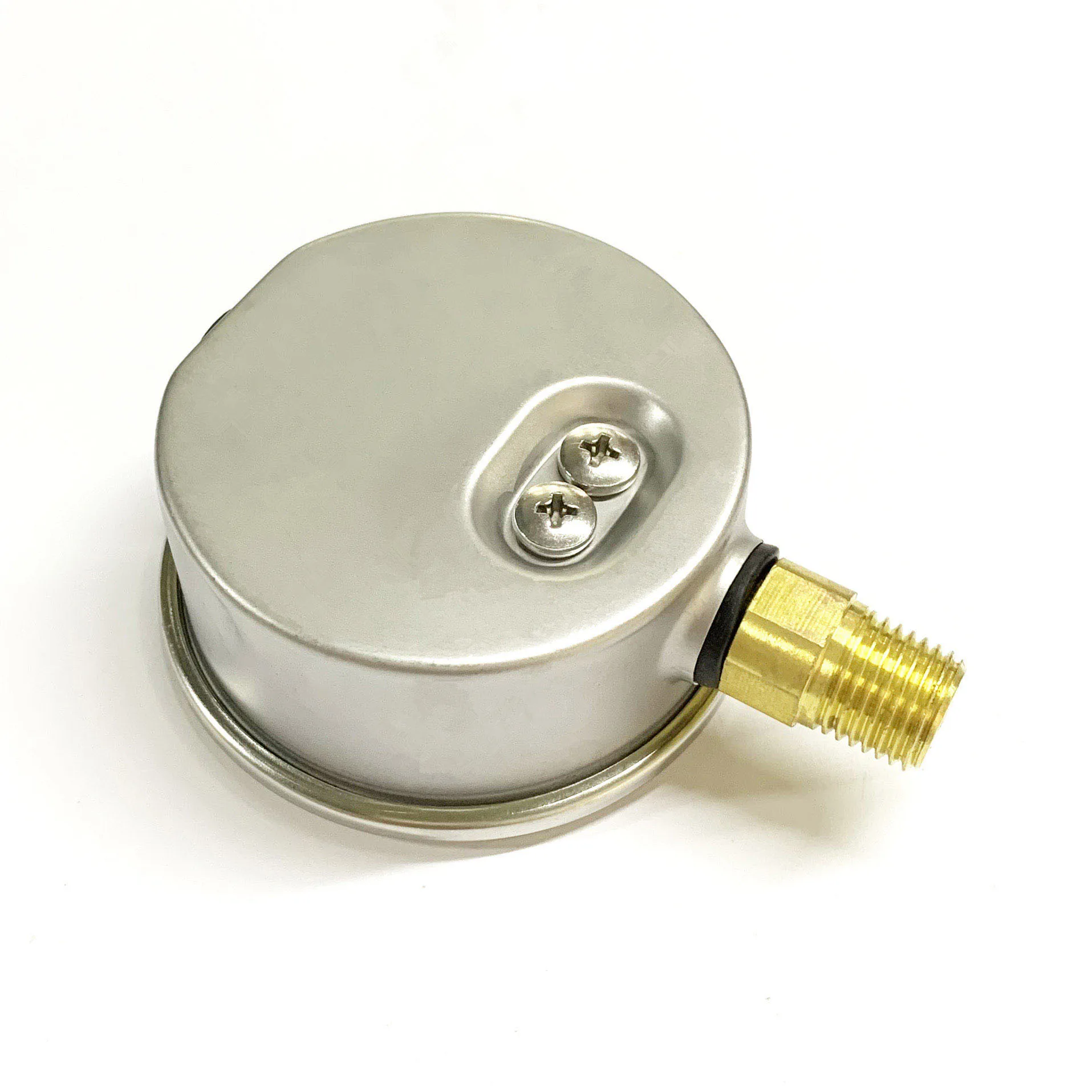 2,5 дюйма 63 мм 15 фунтов на квадратный дюйм/1 бар 1/4 дюйма NPT глицериновый манометр 304 Корпус из нержавеющей стали, латунные внутренние компоненты, нижнее Крепление