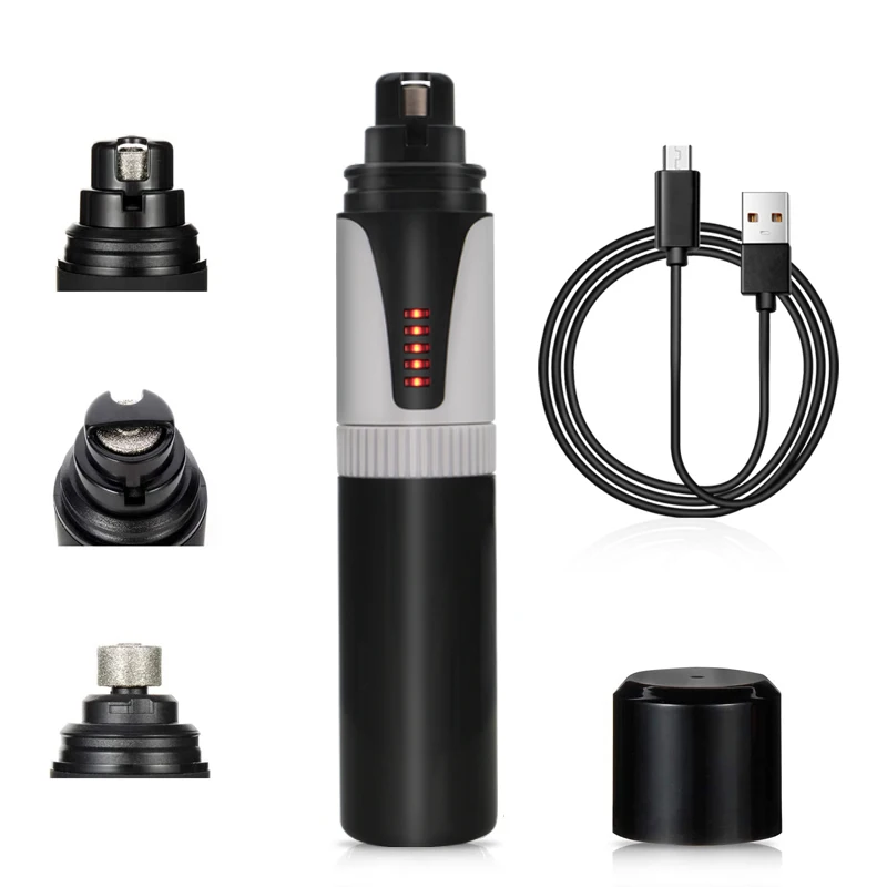 New pet products electronic nail pet grinder for dogs Gentle Nail Grooming Tools low noise design pet dog nail trimmer grinder