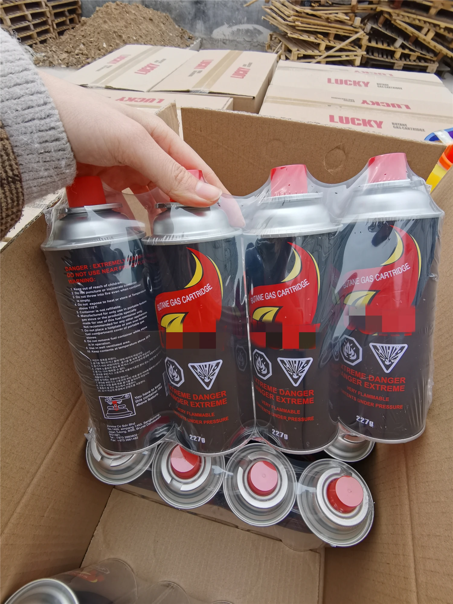 2025 Hot-sale 65x158mm Butane Aerosol Gas Can for Outdoor Adventures & Camping Trips with 1 Inch Standard Valve