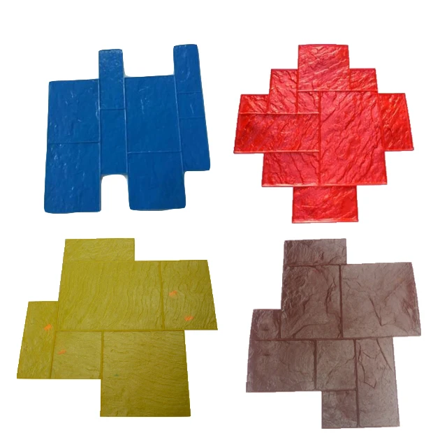 Cement Rubber Concrete Stamp Mats Paving Mold Stamped Concrete Skin Floor Concrete Mould Stamp Floor Stamping Mould