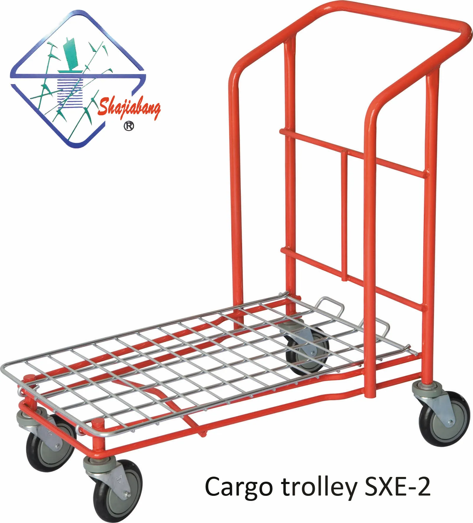SXE-2 Durable Best Price Heavy Duty Cargo Pallet Transport Moving Warehouse Picking Trolley
