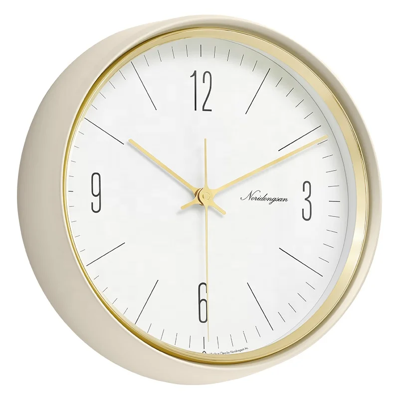 Noridongsan Glass Wall Clock For Living Room Decor,Modern Minimalist Glass Frame Clocks Retro With Aluminium Hands Digital Clock