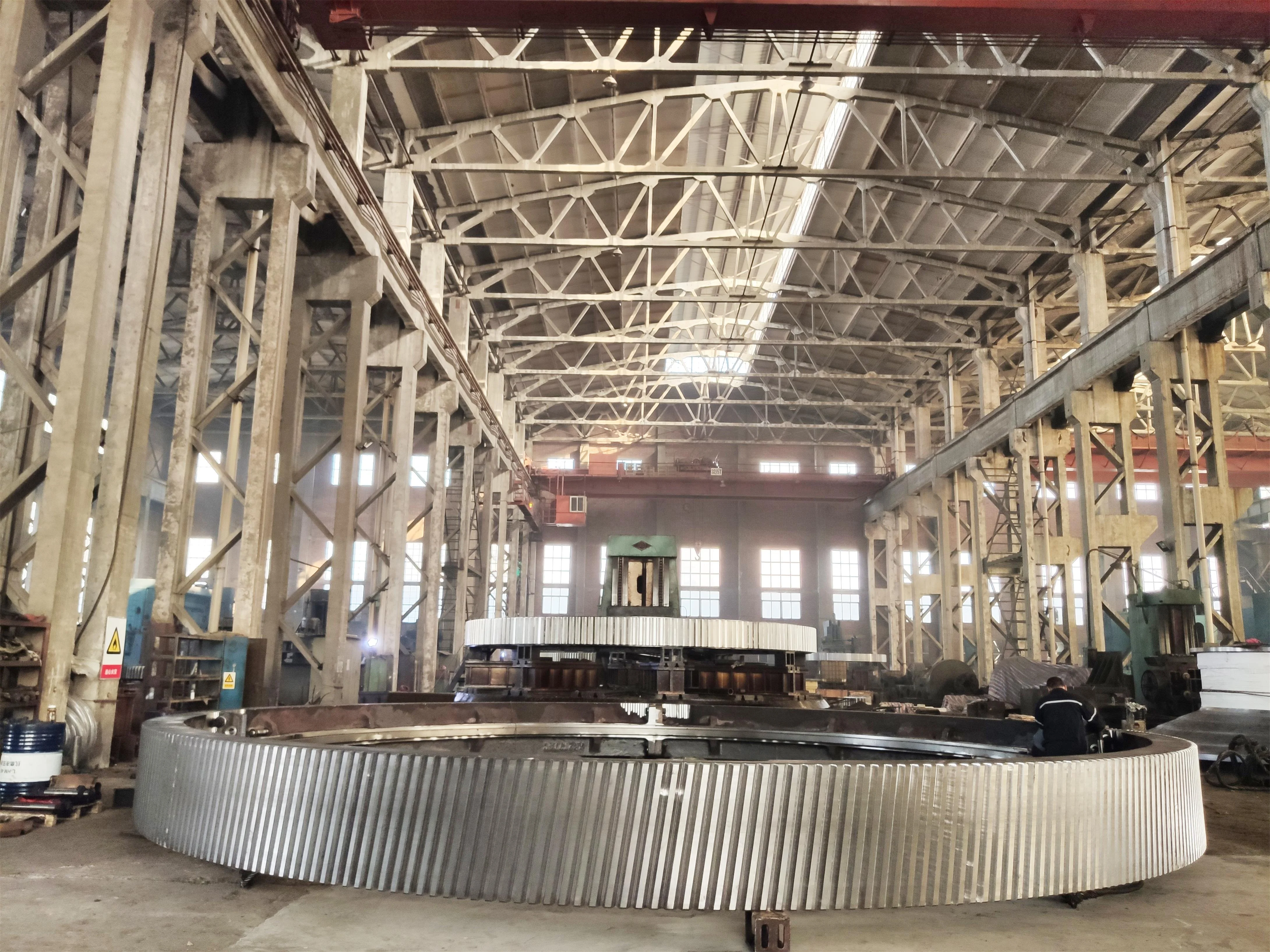 
Casting Rotary Kiln Double Helical Customized Cnc Machining Steel Ring Straight Tooth Gear/klin Spur Big Split Klin Girth Gear 