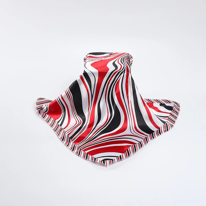 Wholesale Summer Women Retro Cashew Scarf Soft Floral Printed Square Custom Head Wrap Fashion New Leopard Satin Silk Scarf