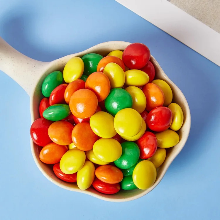 Wholesale Private Label multi-fruit flavor chocolate bean Sweets Jelly Candy