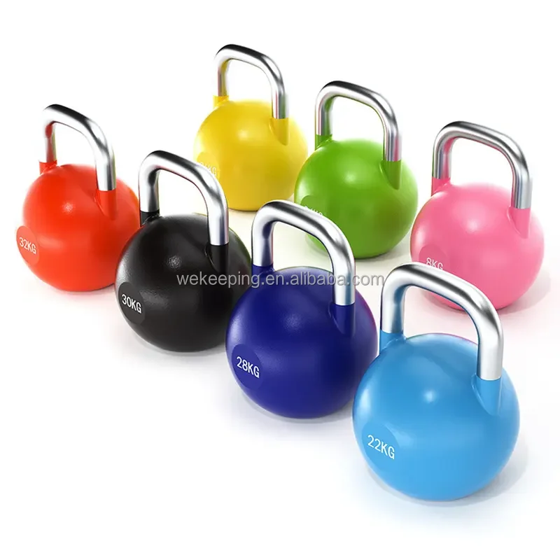 Strength Training Weight Lifting kettlebells Color Steel Competition Kettle Bells Adjustable Cheap Cast Iron Kettlebell
