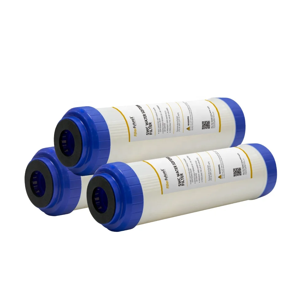 Cation Softening Ion Exchange 10 Inch Resin Filter Cartridge for Descaling Hardness Removal Household Water Purifier System