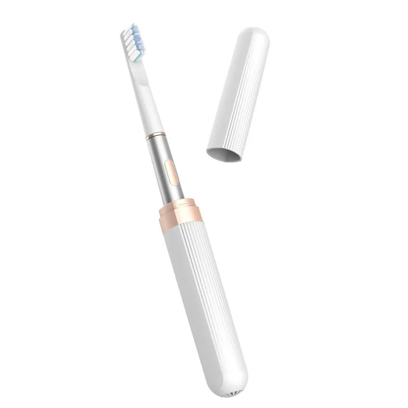2024 Private Label Portable Oral Tooth Brush Smart Aluminum Alloy Slim Electric Toothbrush