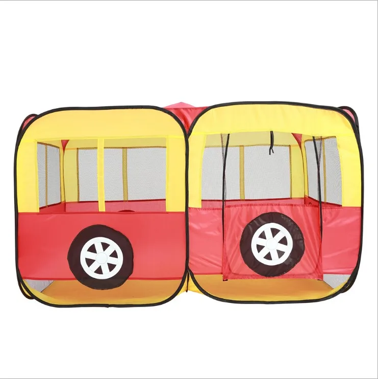 
Foldable Children Toys Tent Camping Playhouse Imaginative Fire Truck Design Indoor Baby Pop Up Tent 