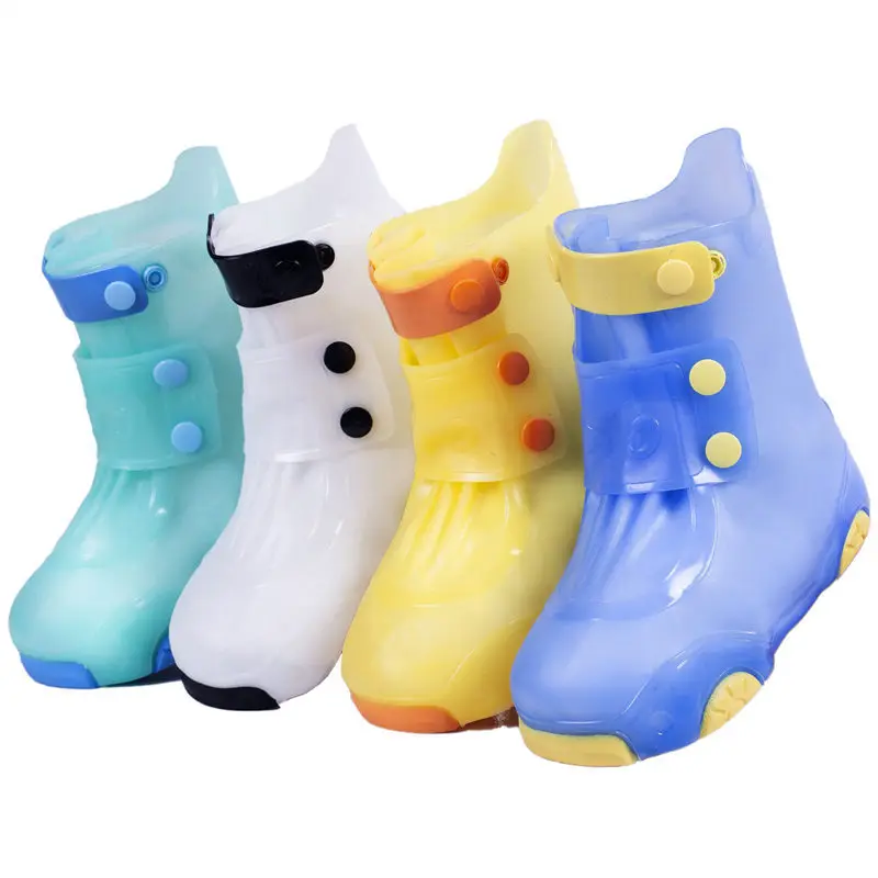 Recyclable Covers Reusable Waterproof PVC Rainproof Anti-slip Washable Shoe Cover Rain Boots for kids