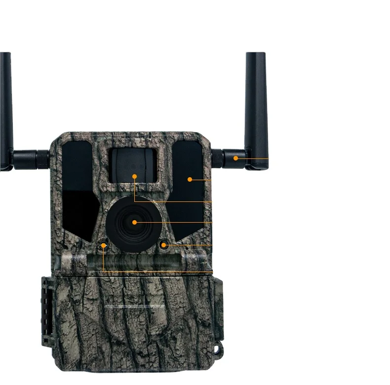 2024 36MP Wireless Trail Camera 2K Video Resolution GSM Network SIM Card Remote Control Waterproof CMOS Sensor SD Memory Hunting