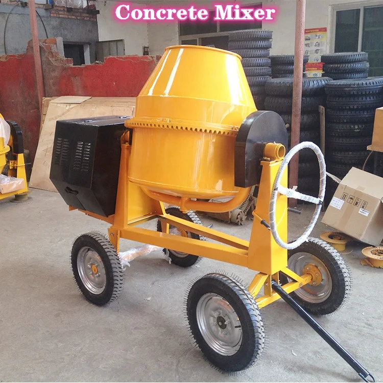 Mobile Concrete Mixer Machine Small Gasoline Diesel Seft-load Concrete Mixers on Sale Gasoline Portable Concrete Mixer 310 320L