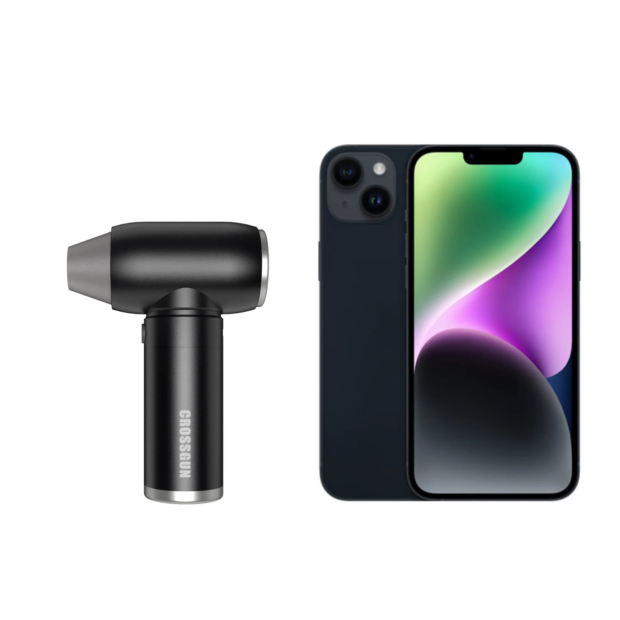 CROSSGUN Mini Jet Fan Air Hammer Powerful Electric Air Duster blower  Handheld Quiet Mini Portable Hand Fan for Travel