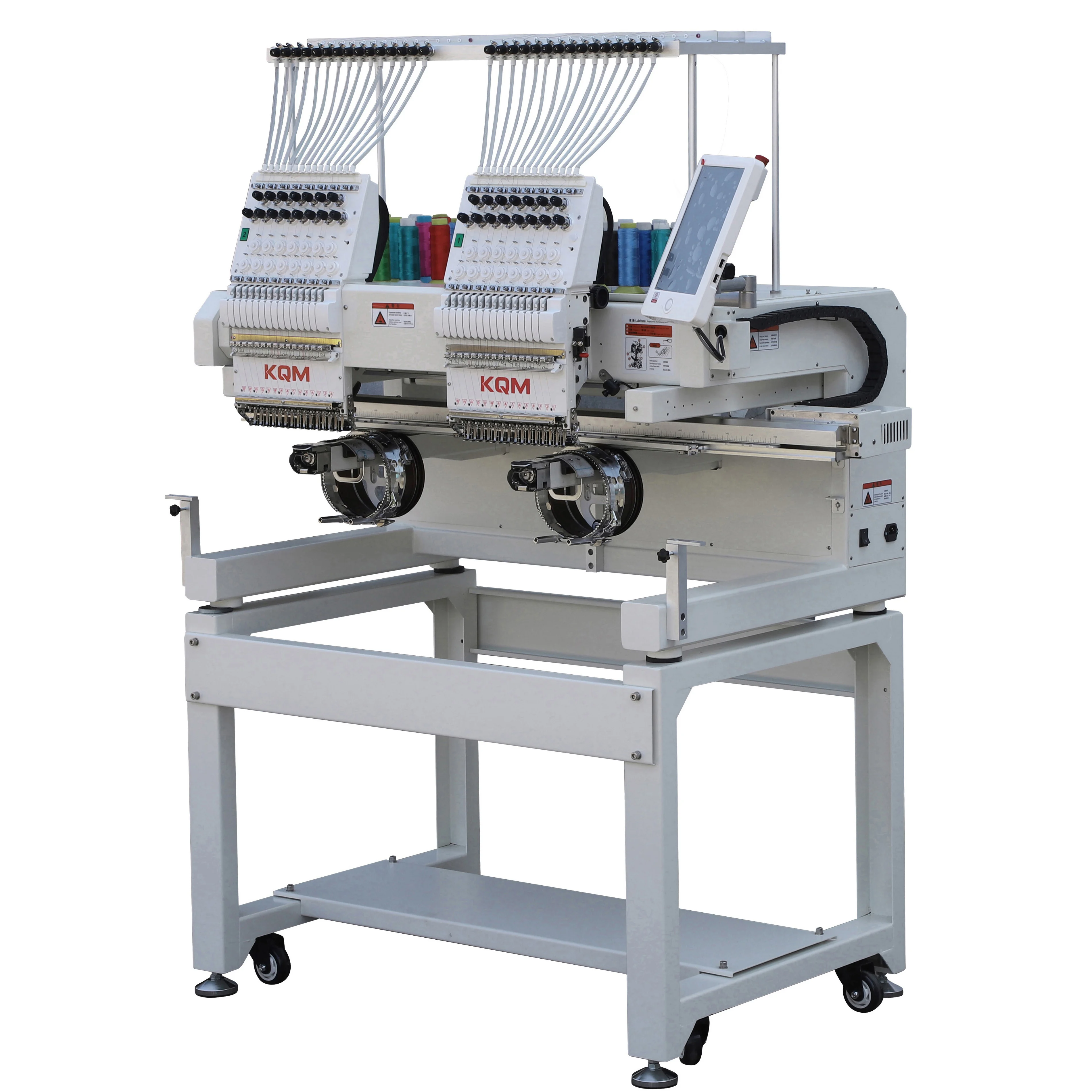 Hot Selling High Accuracy Computerized Flat Cap T-shirt 2 Heads Embroidery Machine