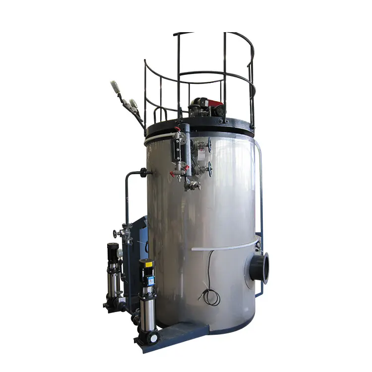 Small vertical 300kg steam boiler gas heated