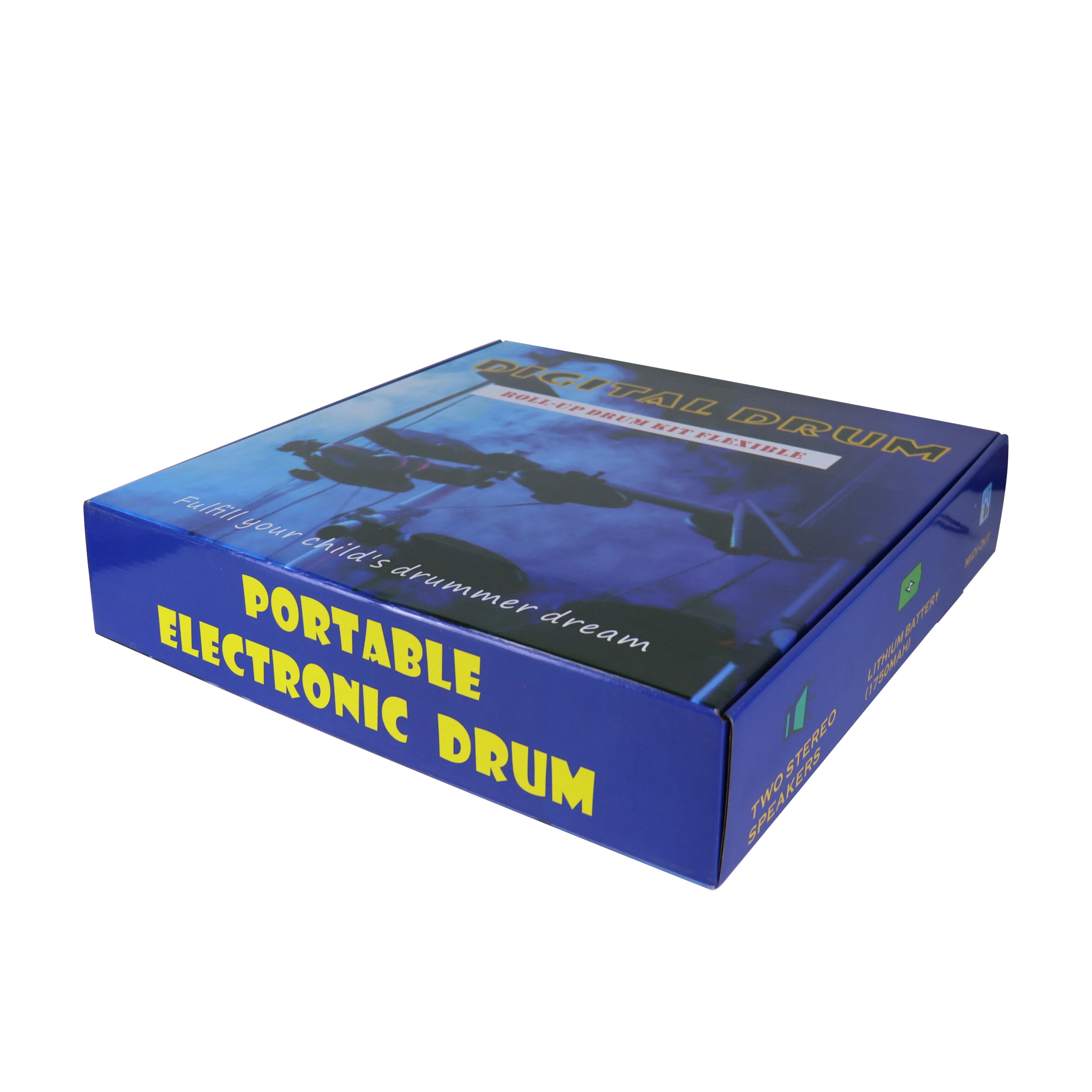 Portable Digital Drum Kit Roll-Up Drum 9 Practice Pad Bluetooth Wireless Electric Drums For Holiday Birthday Gift