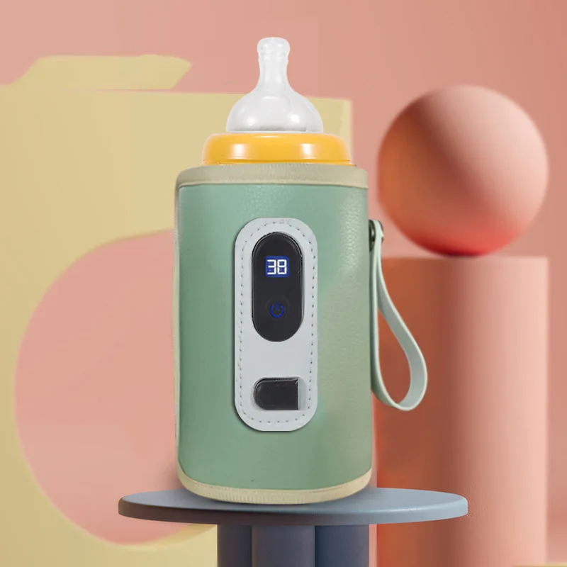 Portable Heater Leather USB Milk Thermostat Bottle Heat Cover Winter Outdoors Baby Bottle Warmer