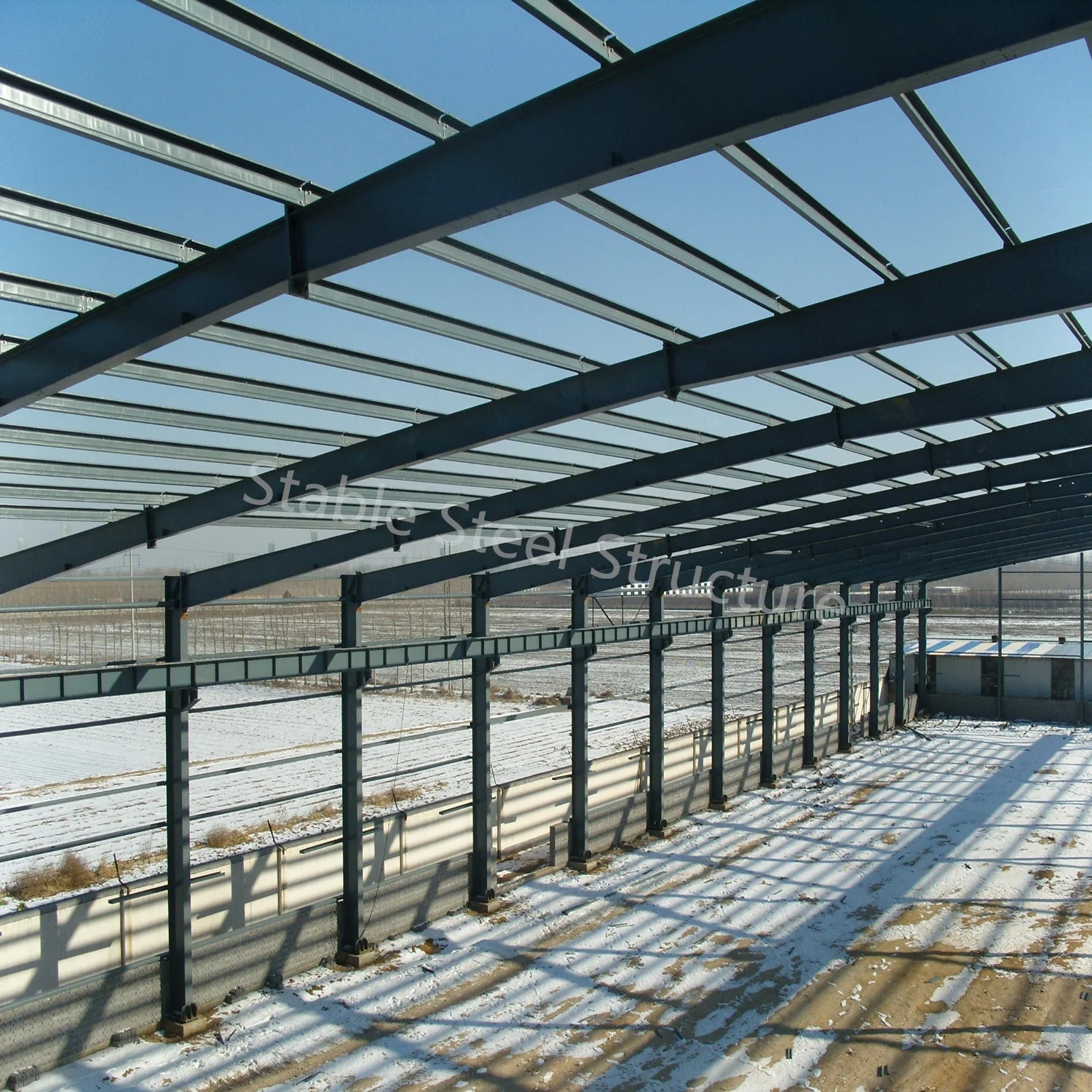 Detachable Light Steel Frame building design Steel Roof Truss prefab large span metal structure