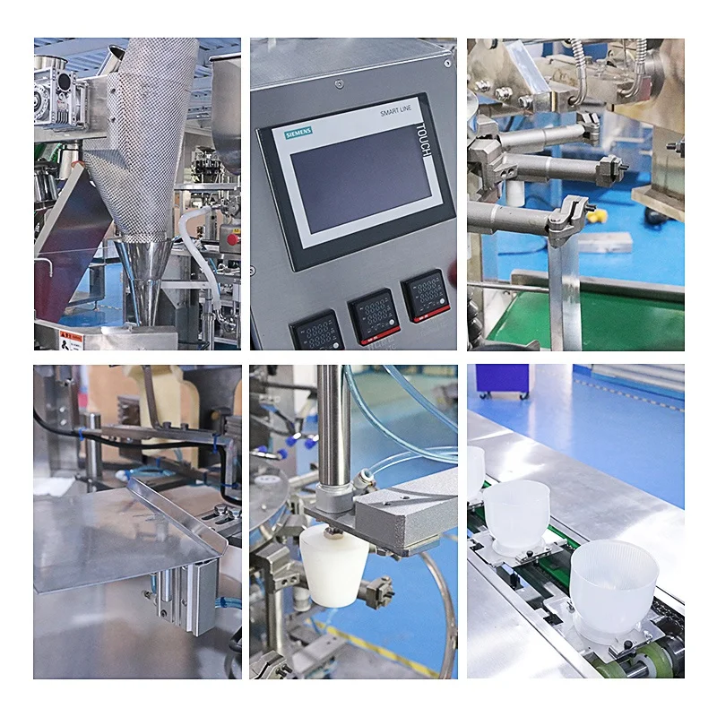Bowl Conveyor Feeding Ready to Eat Food Simmer Sauce Envasadora Doypack Automatic Rotary Retort Pouch Packing Machine