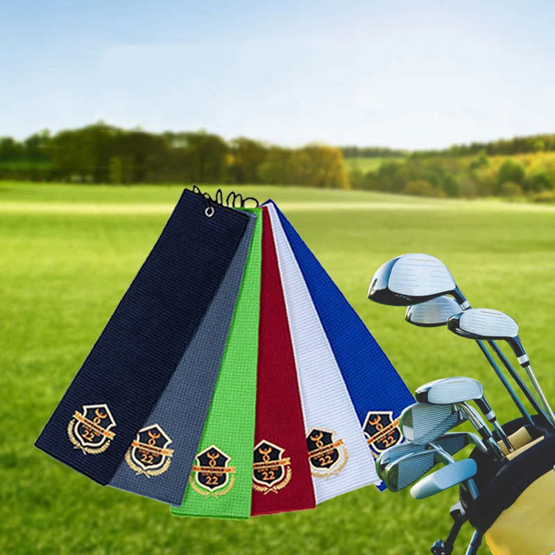 Huiyi Professional supplier golf towels waffle microfiber Top Quality New design microfiber golf waffle towel custom