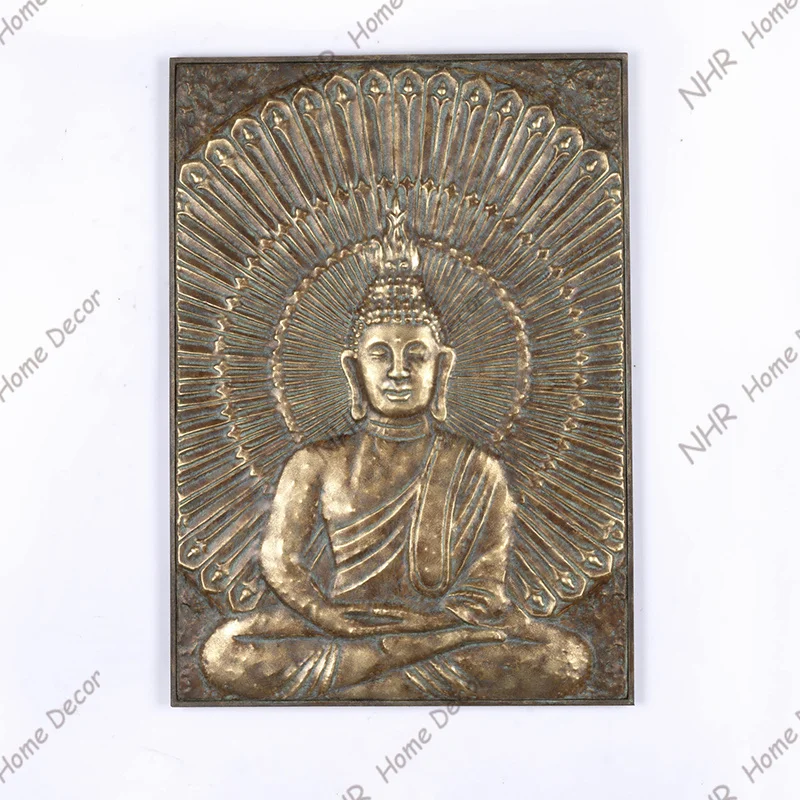 Religious Items Home Decor Items Buddha Wall Art Tiles Wall Hanging Big Sculpture 3D 5D Living Room Wall Decor Luxury