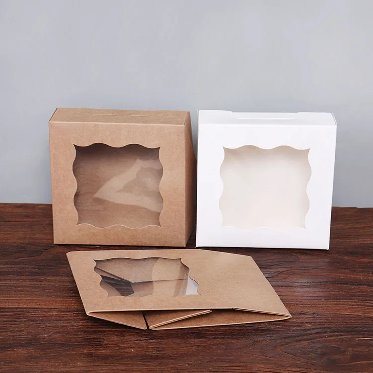 Extra Thick Oil Resistant Cookie Treats Charcuterie  Dessert bakery Pastry Boxes holder With Window