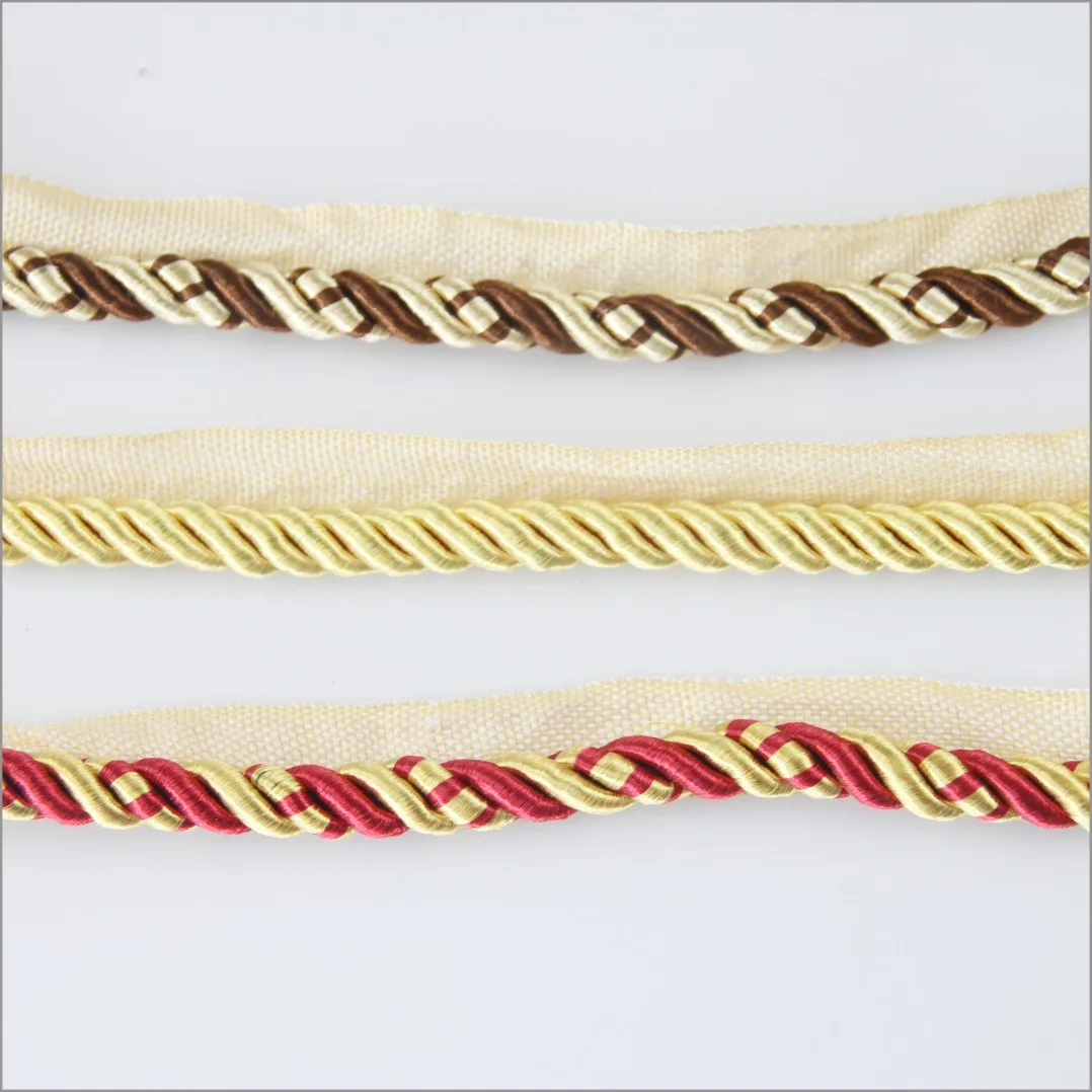Декоративная веревка из 100% полиэстера для занавесок или диванов от китайского поставщика