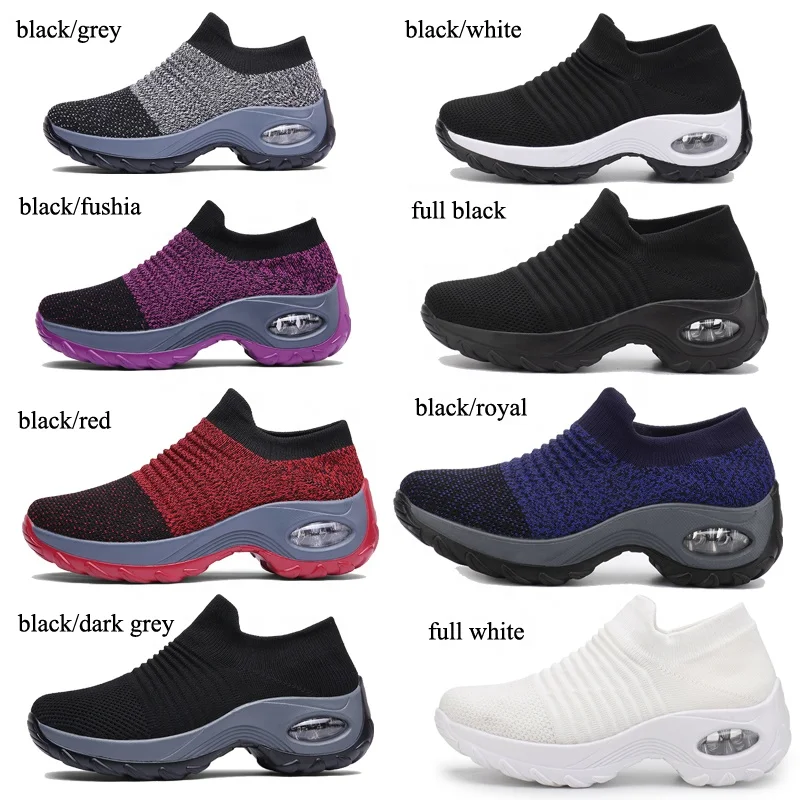 
Sports Shoes Fashion Sneaker Casual Summer New Design Low Price Flat Ladies Socks Breathable Women Sneakers 